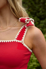 Sammi Top in Firework Red