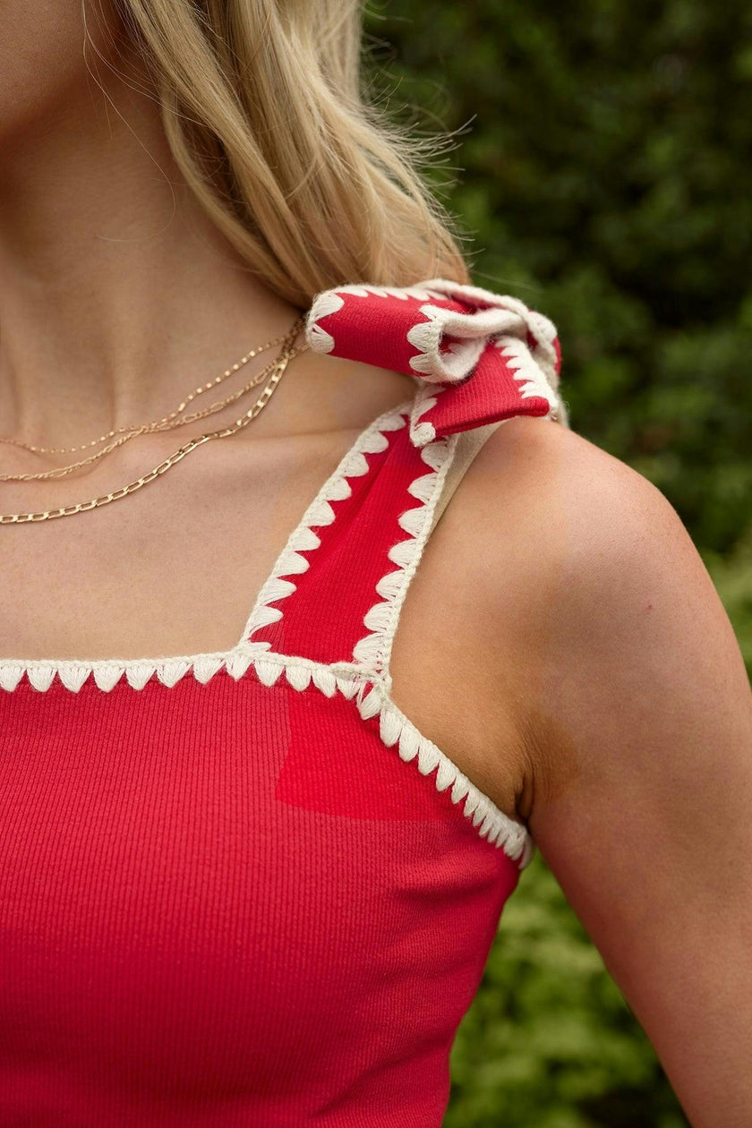 Sammi Top in Firework Red