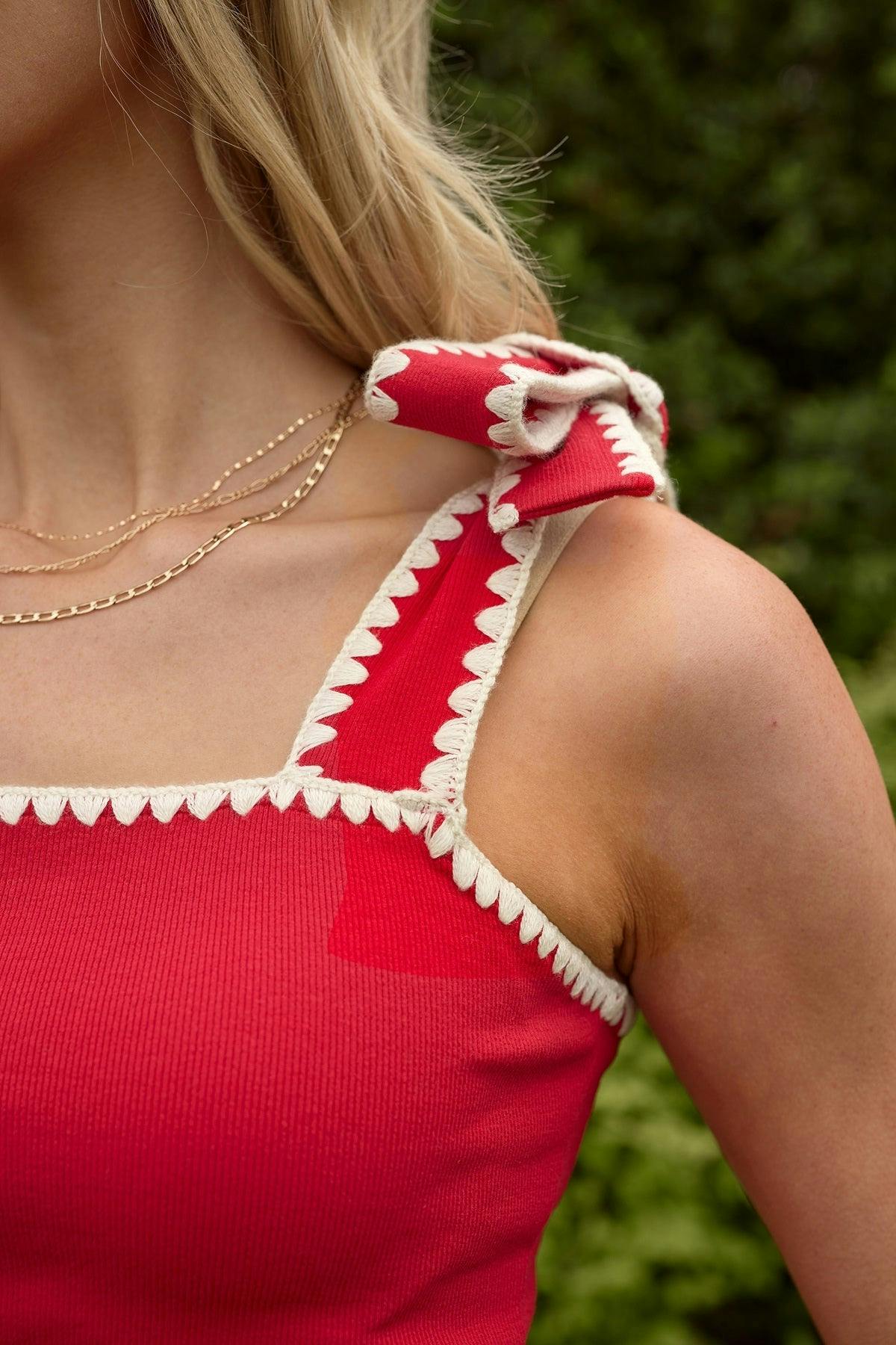 Sammi Top in Firework Red