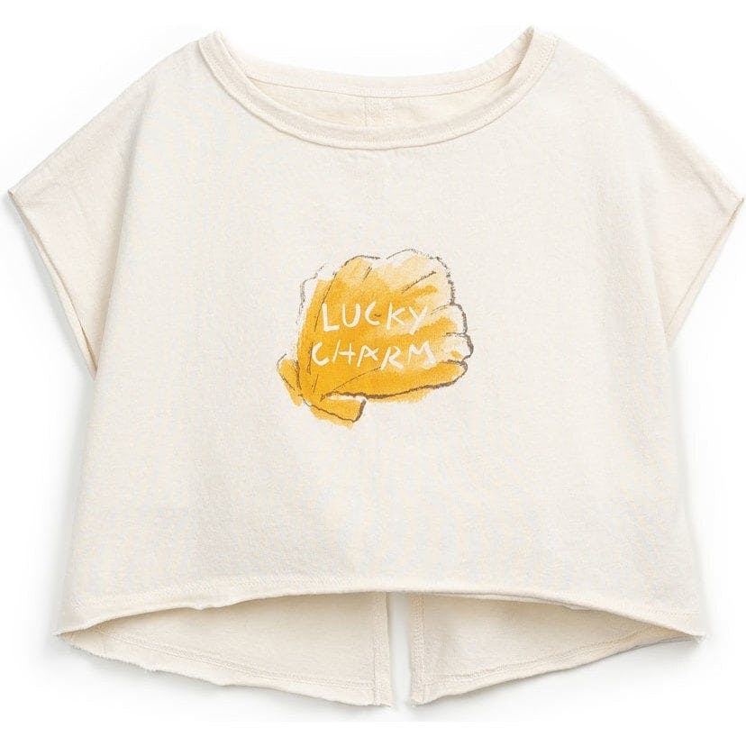 Lucky Charm Clam Print Crop Top