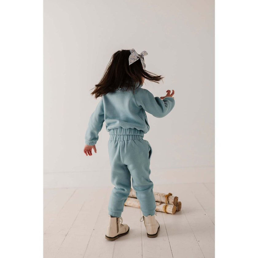 Fleece Zip Set Ski Blue