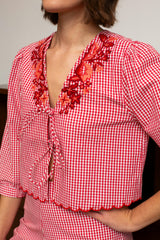 Jane Picnic Plaid Top