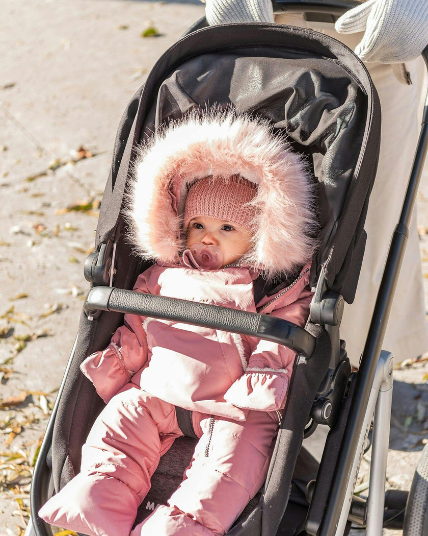 One-Piece Baby Snug Snowsuit Designed for Car Seat