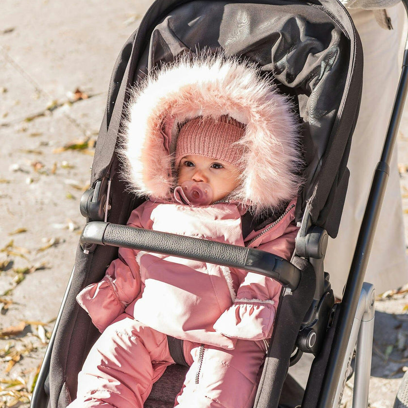 One-Piece Baby Snug Snowsuit Designed for Car Seat