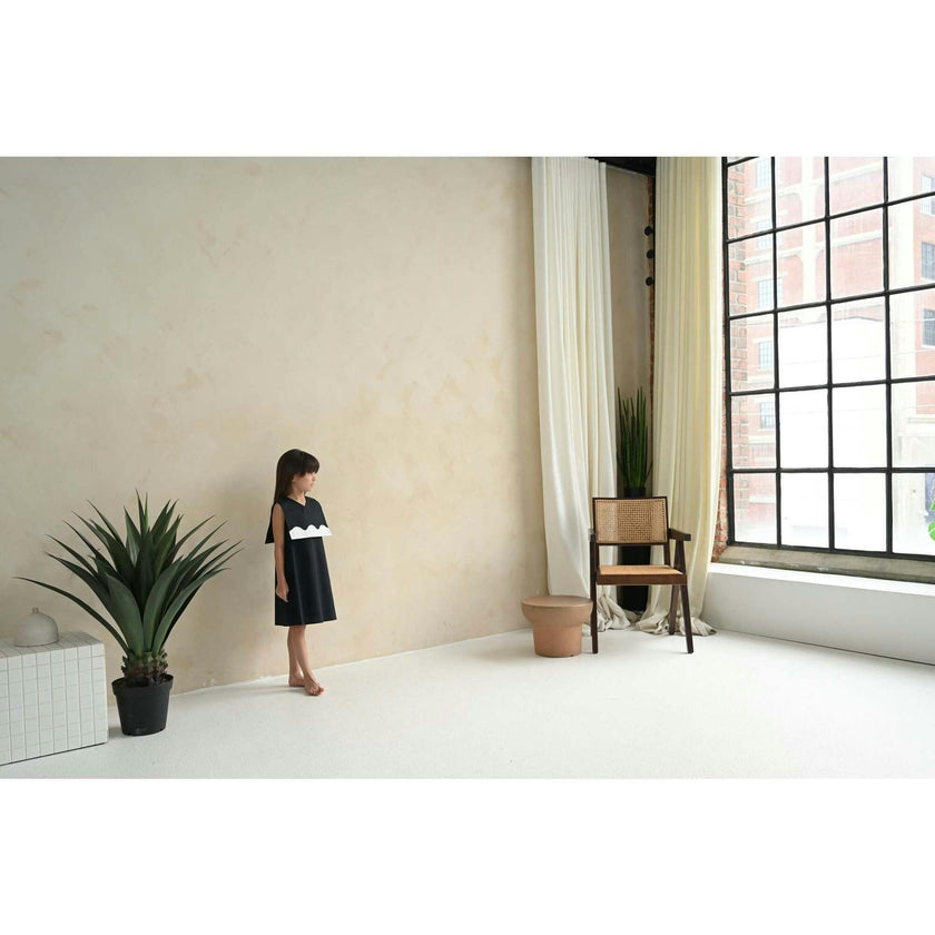 Lucy dress (black/off-white)