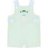 Seersucker Shortall With Parachute