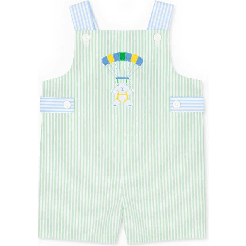 Seersucker Shortall With Parachute