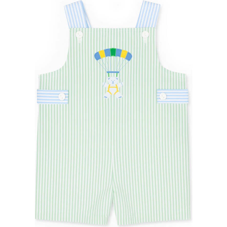 Seersucker Shortall With Parachute