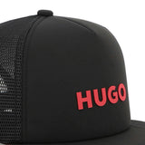 Black Mesh Cap with Adjustable Strap