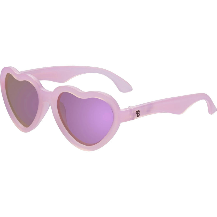 Polarized Heart: Purple Mirrored Lens