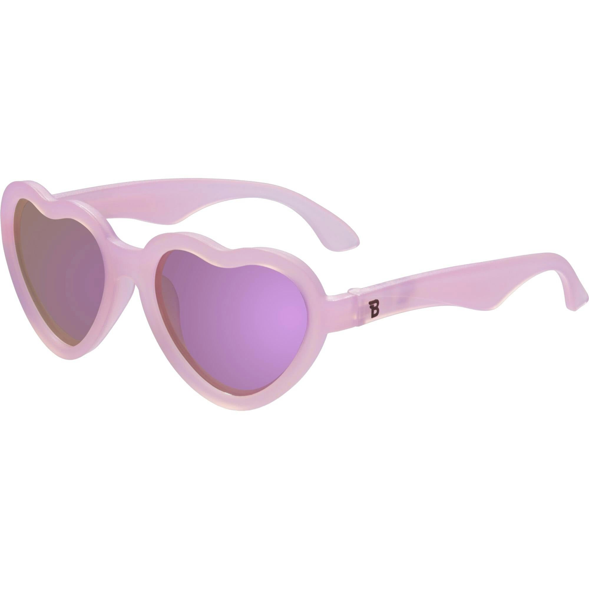 Polarized Heart: Purple Mirrored Lens