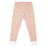 Pumpkin Stripe Halloween Two Piece Kids Henley Pajamas