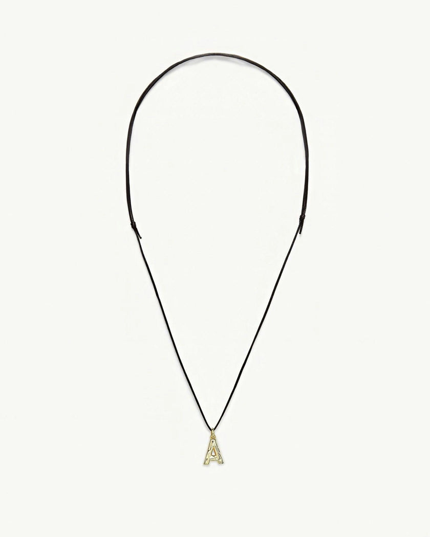 Monogram Necklace in Gold