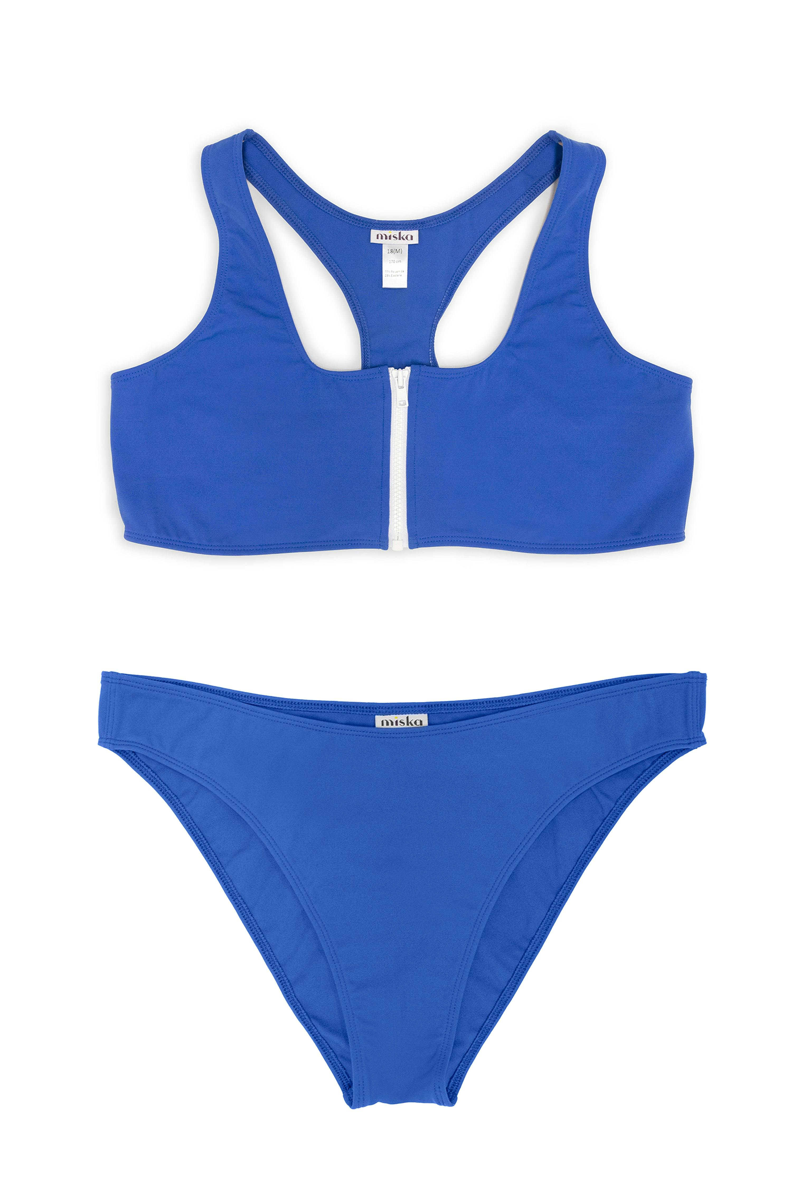 Two-Piece Swimsuit Teen, Racerback & Ninetys - Surf Blue