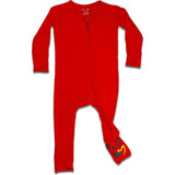 Winterberry Red Bamboo Convertible Footie