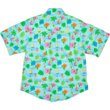 Printed Linen-Look Camp Shirt