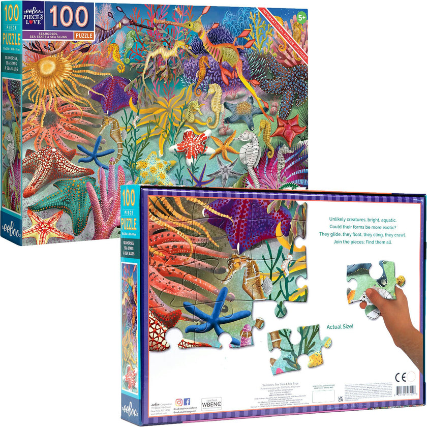 100 Piece Puzzle: Seahorses