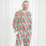 Organic Adult Men's Pajamas - Holiday Lights