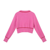Big Kids Cardigan Sweater W/Bow