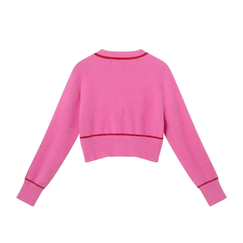 Big Kids Cardigan Sweater W/Bow