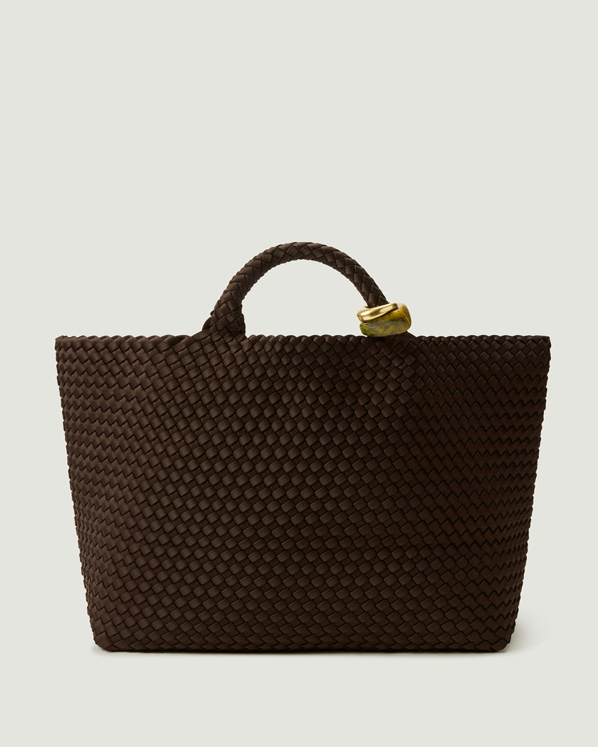 St. Barths Large Tote Beads | Chocolate
