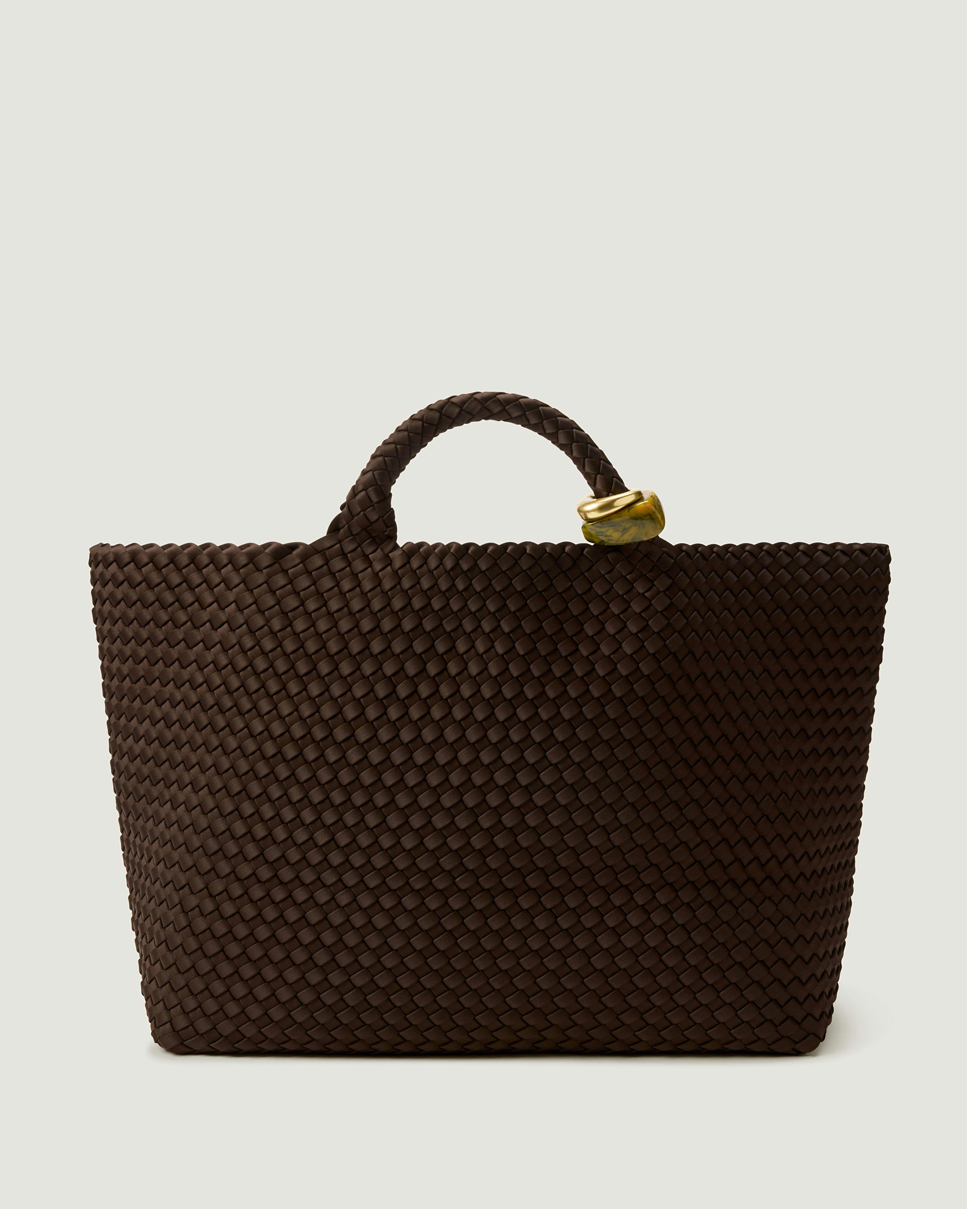 St. Barths Large Tote Beads | Chocolate