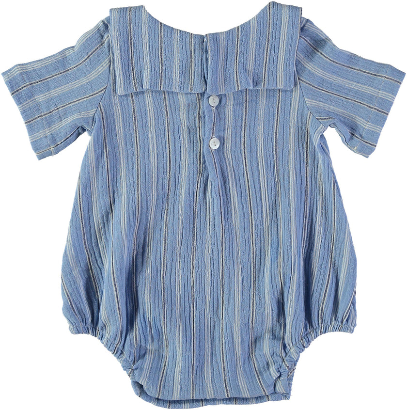 Combinaison bébé Mousse - Rayure atlantic
