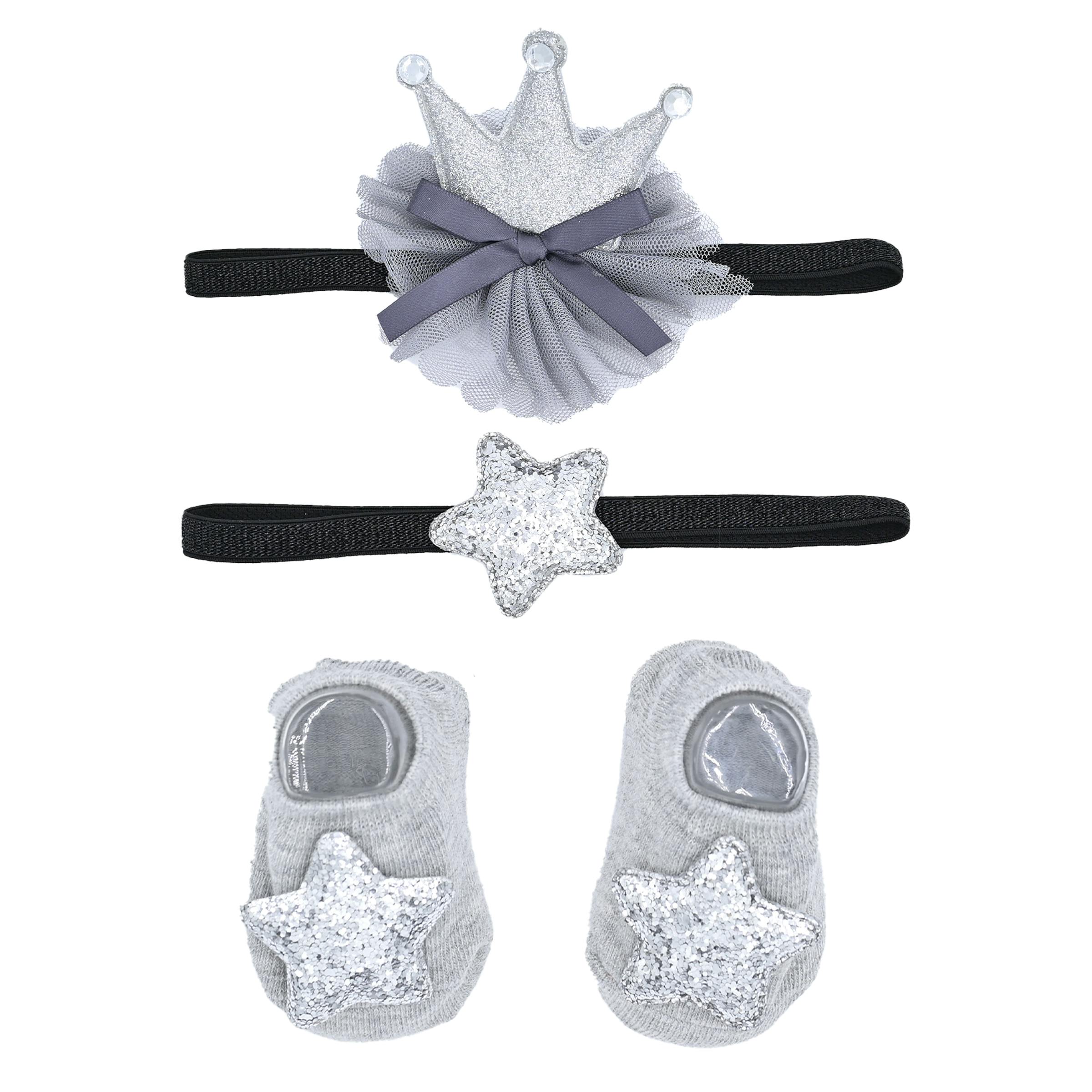 Grey Star and Bow Crown Gift Set