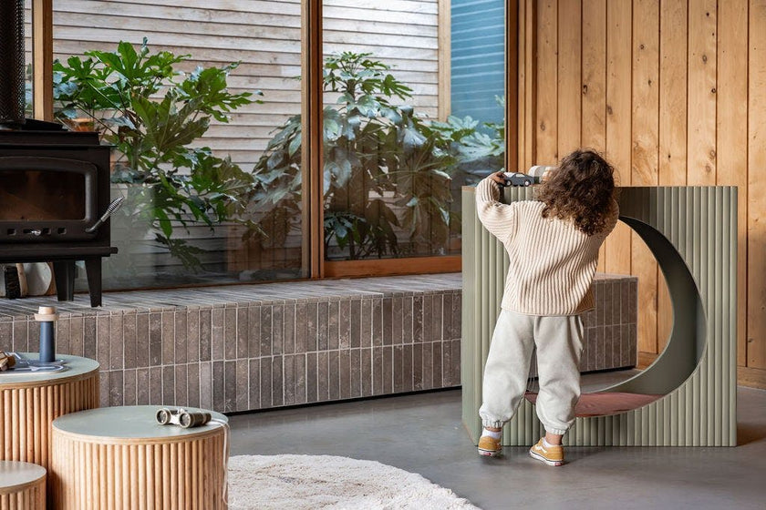 Fluted Nook – Sage Green Sensory Hideout