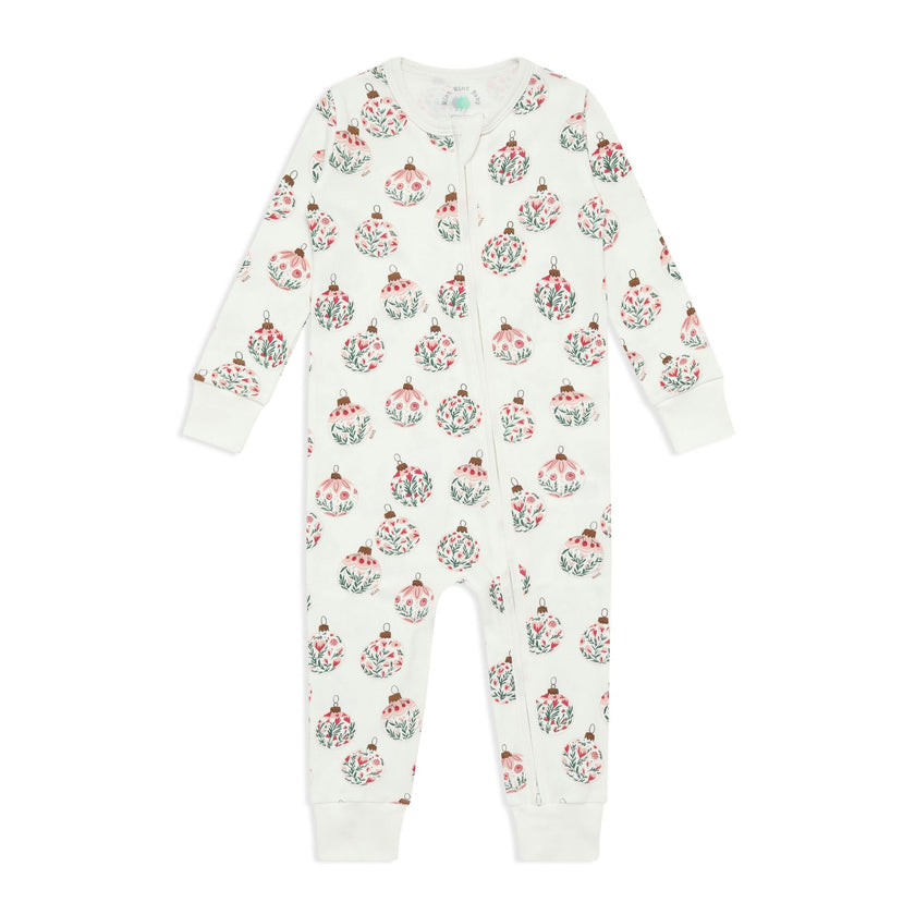 Ornament Garden Zip-up Bodysuit