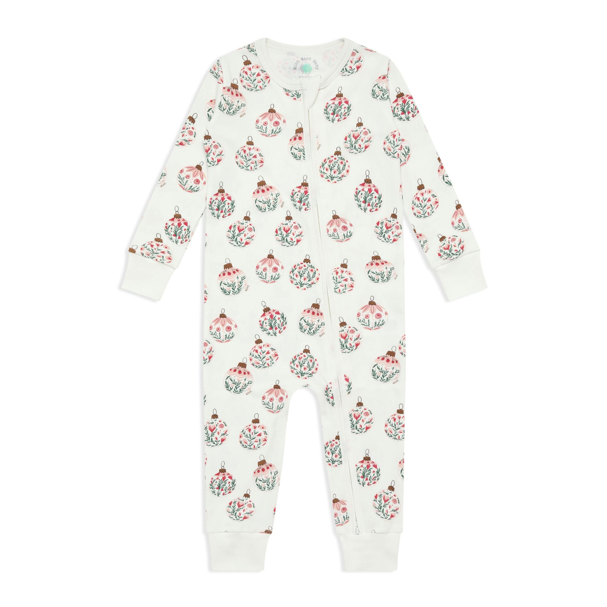 Ornament Garden Zip-up Bodysuit