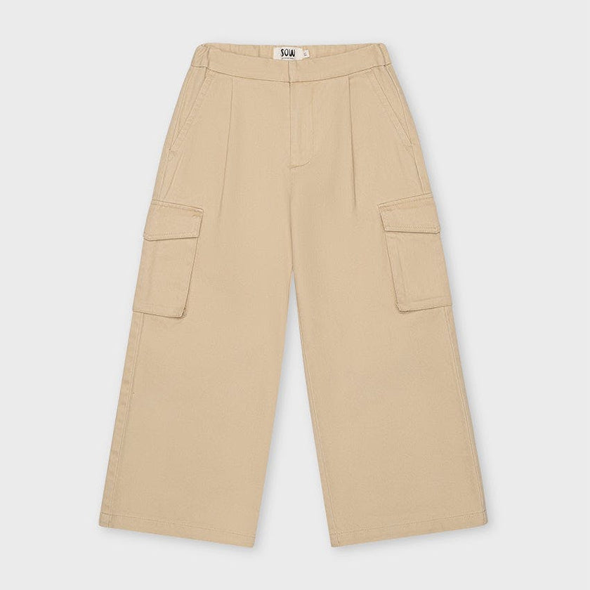 Organic Cotton Wide Leg Cargo Pant