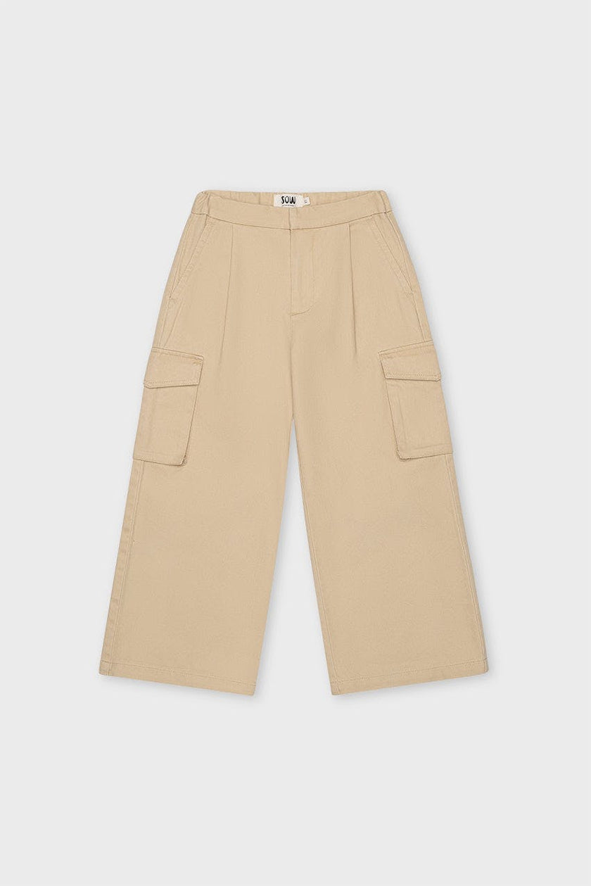 Organic Cotton Wide Leg Cargo Pant