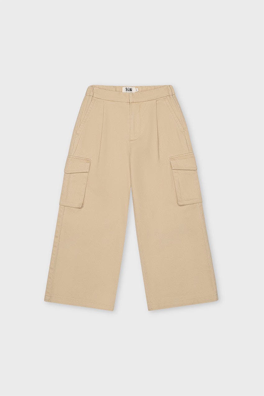 Organic Cotton Wide Leg Cargo Pant