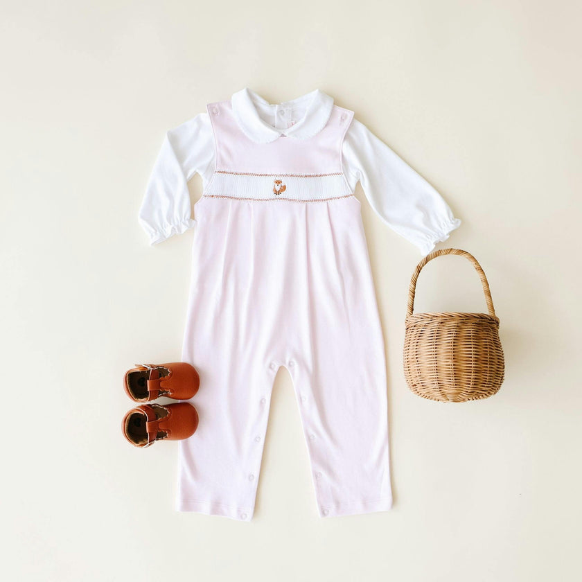 Pink Smocked Romper