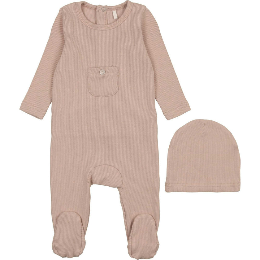 Ribbed Pocket Footie