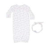 Dainty Buds and Bows - Kimono Gown & Knot Headband