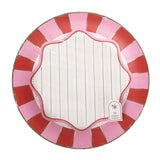 Packed Party Red and Pink 10 In Plate, Party Ware