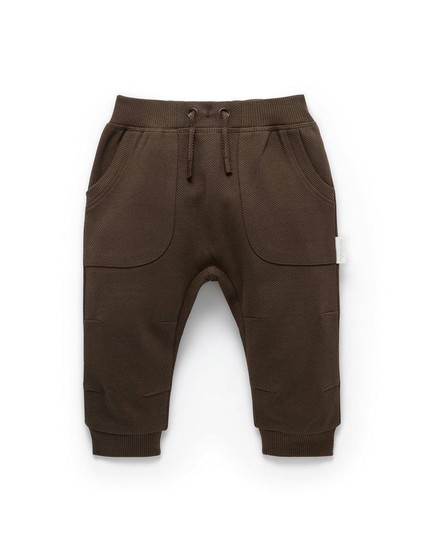 Slouchy Track Pant CHOCOLATE