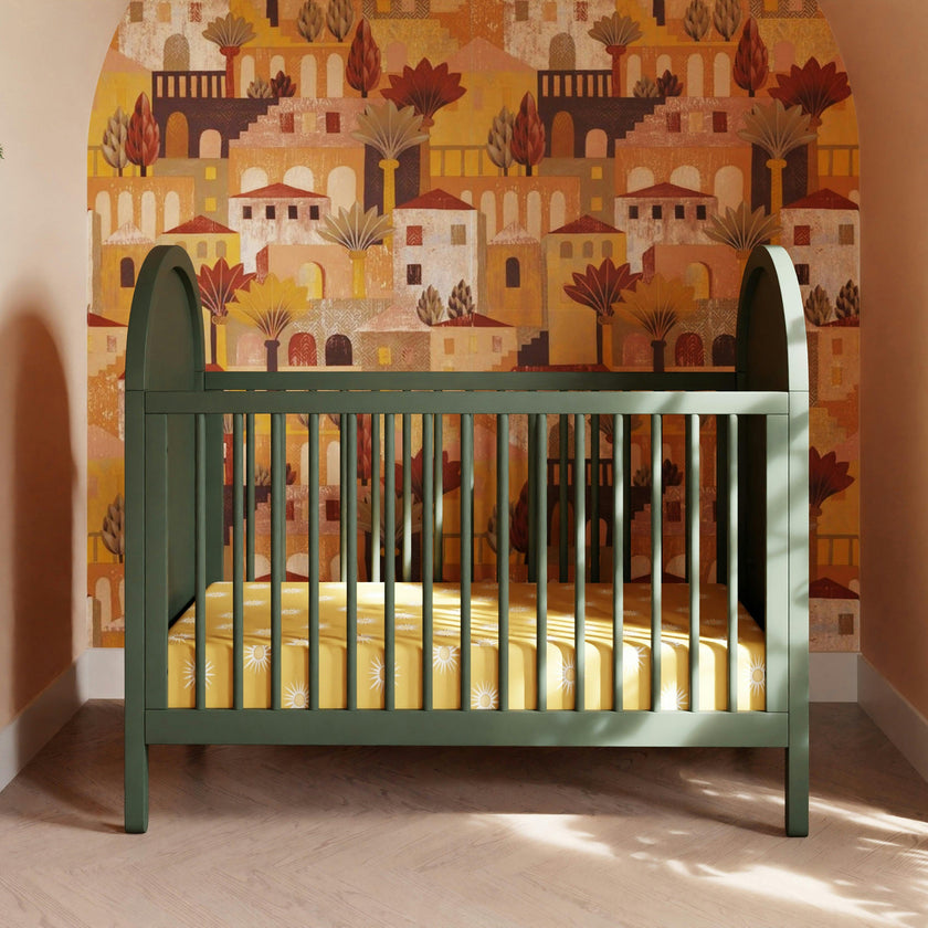 Babyletto Bondi Cane 3-in-1 Convertible Crib with Toddler Bed Conversion Kit