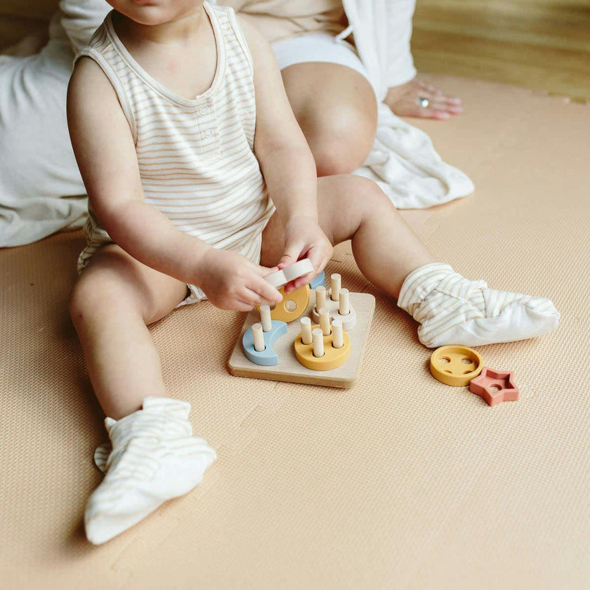 STAY ON BOOTS | ROSE — Bamboo Organic Cotton Blend, 0–12M