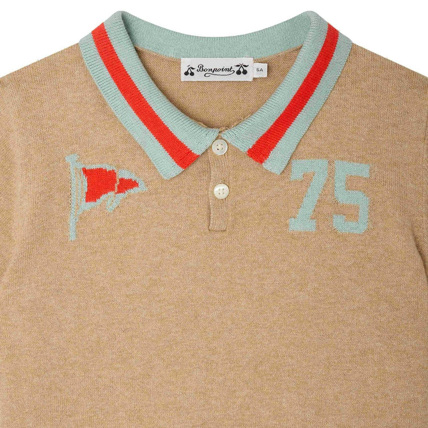 BONPOINT Loyal Polo Shirt - Beige
