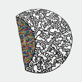 Etta Loves X Keith Haring Reversible Round Playmat