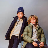 Olive Green Hooded Puffer Coat