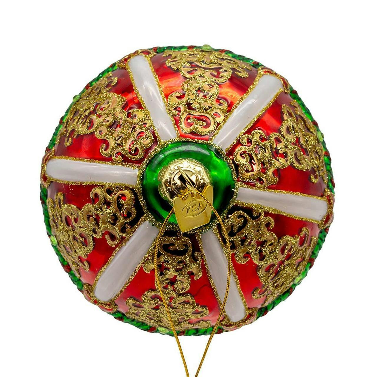 Kurt Adler 6-Inch  Bellissimo Glass Hot Air Balloon Ornament