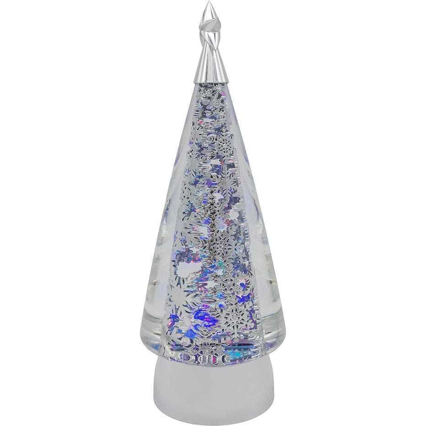 11.5-Inch Battery-Operated USB LED Rotating Christmas Tree