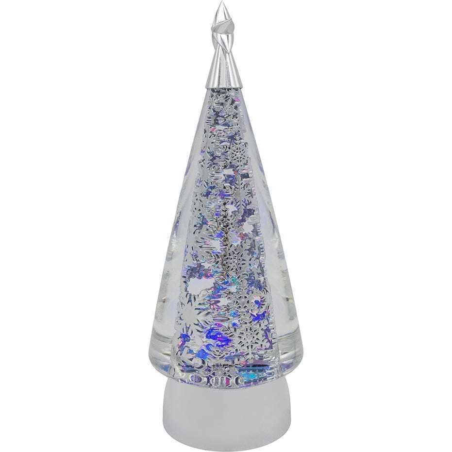 11.5-Inch Battery-Operated USB LED Rotating Christmas Tree