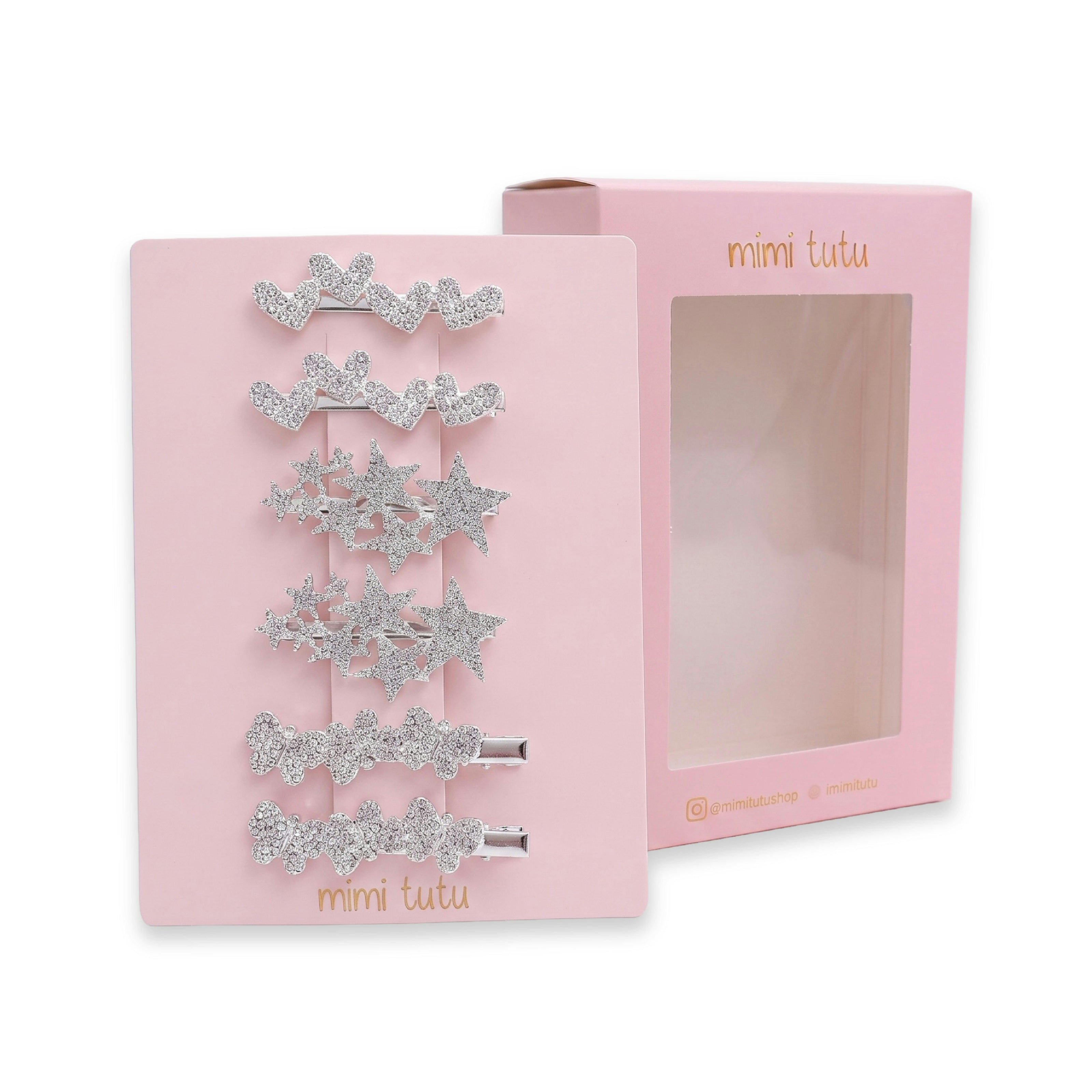 Crystal Spark Hair Pin Trio