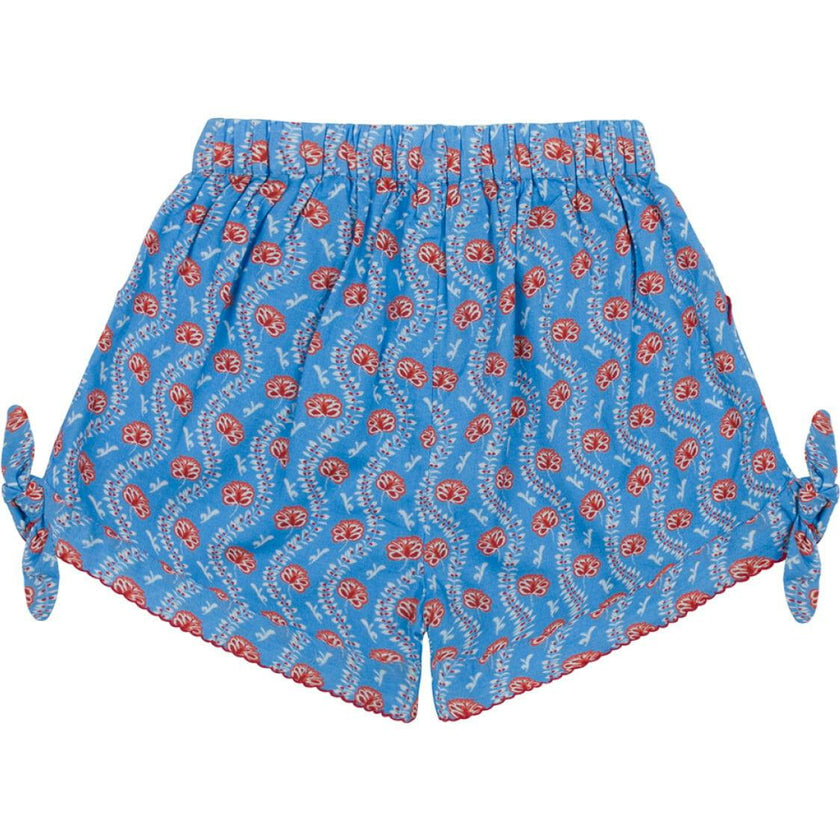 Girls Blue Primrose Tie-Knot Short