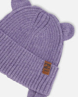 Baby Knit Hat Lavender